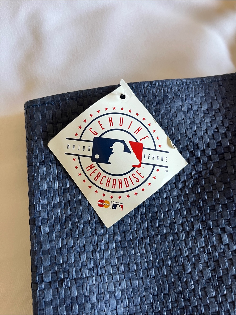 Seattle Mariners Blue Woven Straw Small Love Rope Tote Bag โพ๏ธ - Picture 4 of 15